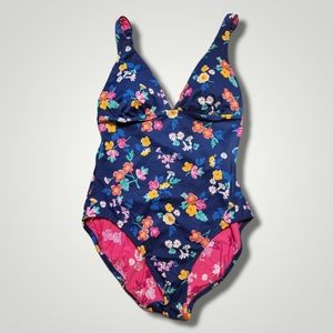 Vera Bradley Reversible Pink Blue Swimsuit